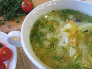 Суп из кабачков с рисом. Рецепт кабачкового супа.