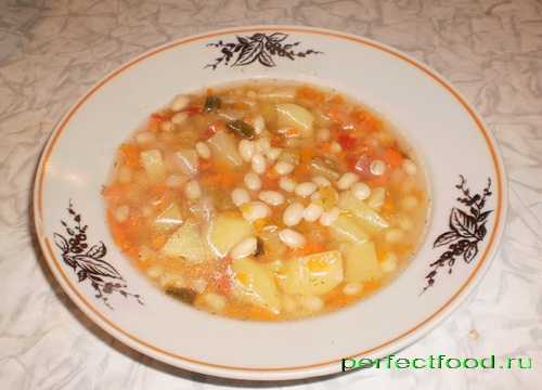 Суп с белой фасолью