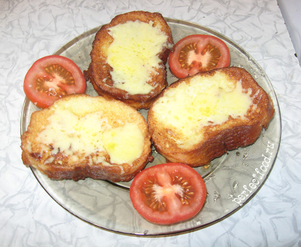 Гренки из хлеба с сыром - рецепт