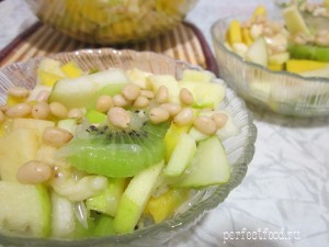 Салат из фруктов постный - рецепт с фото
