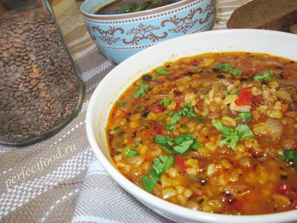 Как приготовить турецкий суп с чечевицей и булгуром - рецепт