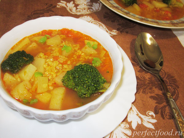 Суп с булгуром - рецепт с фото