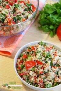 Табуле - салат с кускусом. Рецепт