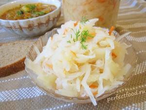 Квашеная капуста - рецепт приготовления