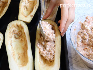 Фаршированные баклажаны в духовке - рецепт с фото 5
