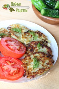Драники из картофеля и кабачков - рецепт с фото
