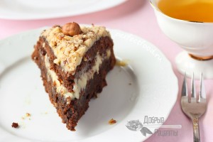 Шоколадно-ореховый торт без яиц - рецепт с фото