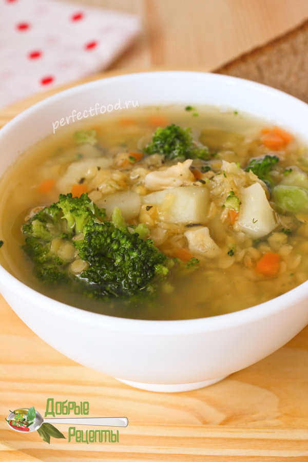 Суп из чечевицы для детей - рецепт с фото