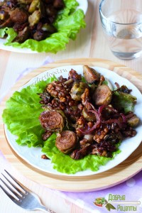 Вкусная брюссельская капуста, запечённая в духовке с орехами - как приготовить