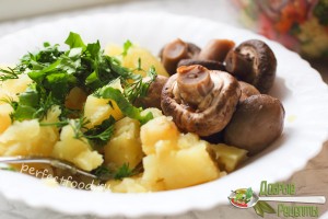 Картошка с грибами - идея обеда