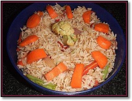 Как приготовить жареный рис с овощами
