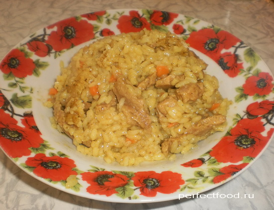 Рис с карри и соевым мясом