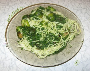 Рецепт приготовления вкусных спагетти со шпинатом