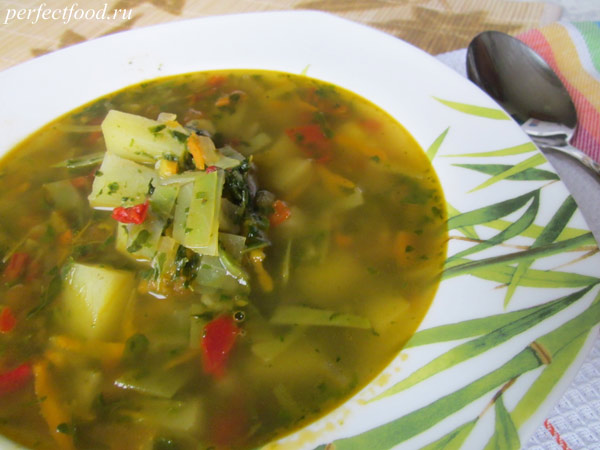 Французский луковый суп. Рецепт с фото и видео Веганский рецепт - вкусные щи из капусты со шпинатом.