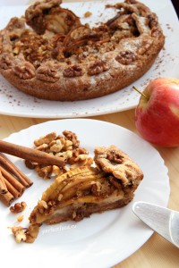 Постный пирог с яблоками. Рецепт + видео
