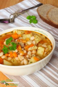 Постный суп с фасолью — рецепт с фото