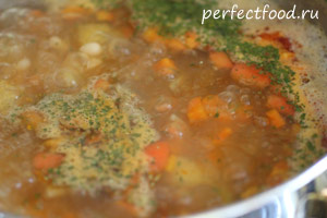 Постный суп с фасолью — рецепт с фото