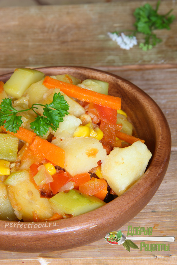Рецепт овощного рагу с кабачками с фото и видео