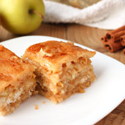 Готовим простейший пирог без приготовления теста - насыпной с яблоками. Насыпаем всё слоями - и вуаля, пирог готов!