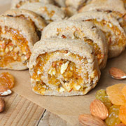 Постное ржаное печенье с сухофруктами и миндалём - рецепт