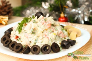 Новогодний салат «Подкова» — рецепт с фото и видео