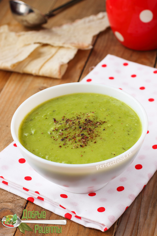 Постный суп-пюре из зелёного горошка - рецепт с фото и видео