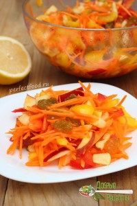 Салат из моркови и яблок — рецепт с фото