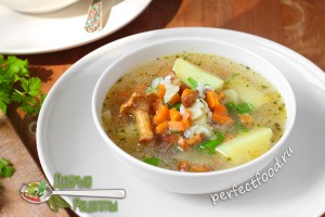 Грибной суп с лисичками — рецепт с фото и видео