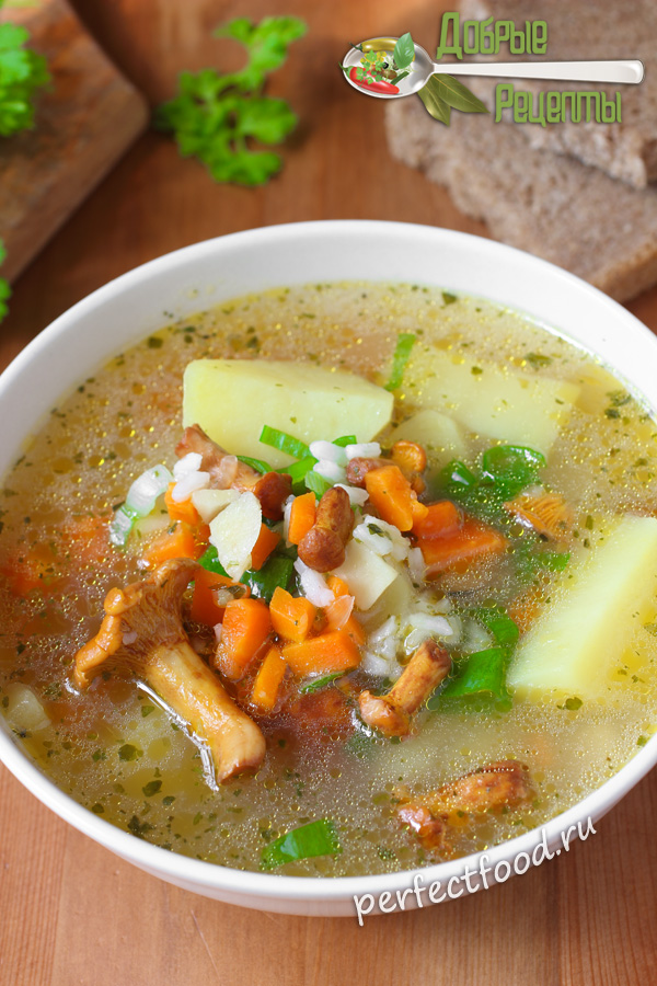 Как приготовить суп с лисичками - рецепт с фото и видео