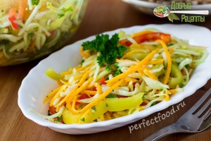 Салат из сырой тыквы и кабачка — рецепт с фото