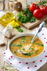 Томатный суп с чесноком и рисом — рецепт с фото и видео