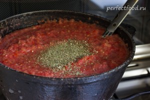 Как приготовить соус для макарон. Томатный соус с перцем на зиму