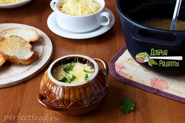 Французский луковый суп - рецепт с фото и видео