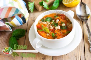 Томатный суп с фасолью по-гречески — фасолада. Рецепт с фото и видео