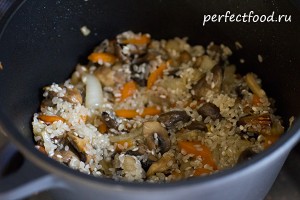 Постный грибной плов — рецепт с пошаговыми фото