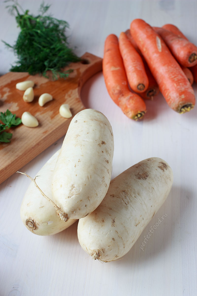 Салат из дайкона с яйцами и морковью - 6 пошаговых фото в рецепте